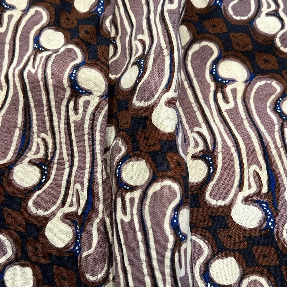 Tea Collection Purple & Brown Shift Dress.